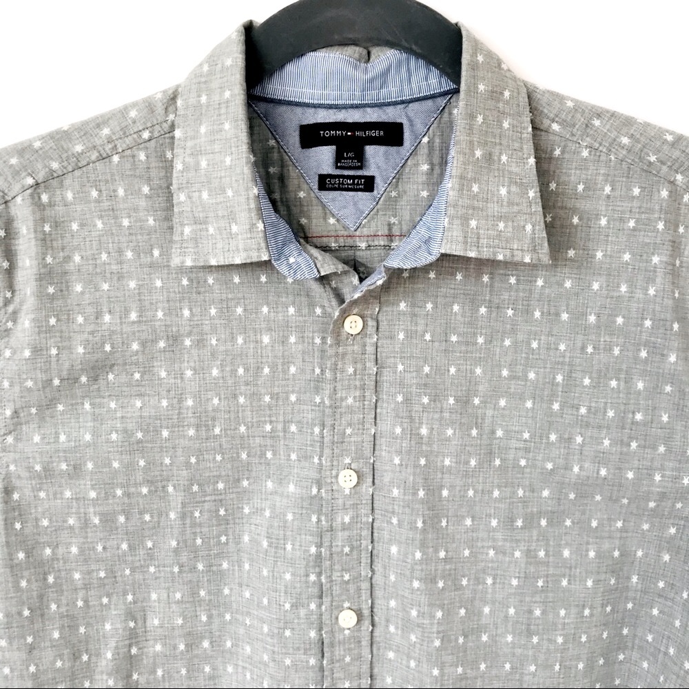 Tommy Hilfiger Gray Button Down Shirt